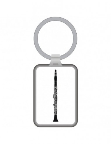 Llavero Clarinete Agifty K-1060 Blanco