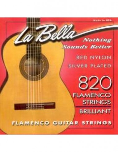 Cuerda 3ª La Bella Roja Flamenca 823
