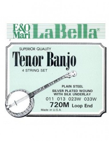 Juego Banjo Tenor La Bella 720-M