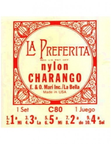 Juego Charango La Bella C-80