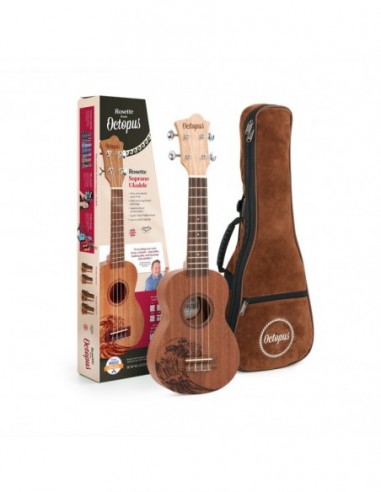 Ukelele Soprano Octopus Rosette...