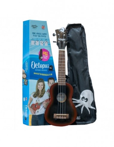 Ukelele Soprano Octopus UK-205BKB...
