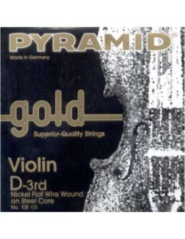 Cuerda 3ª Pyramid Gold Violín 4/4 108103