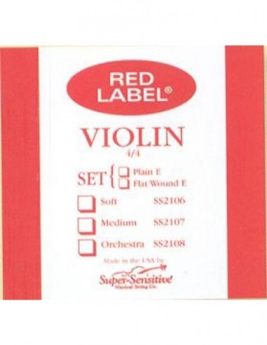 Cuerda 2ª Violín Super-Sensitive Red...