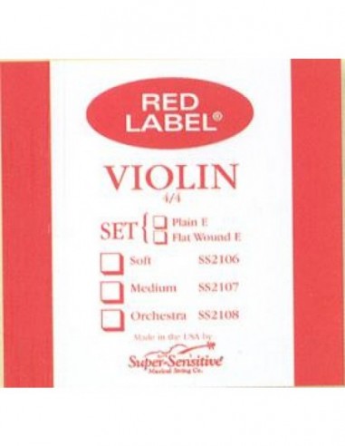 Cuerda 3ª Violín Super-Sensitive Red...