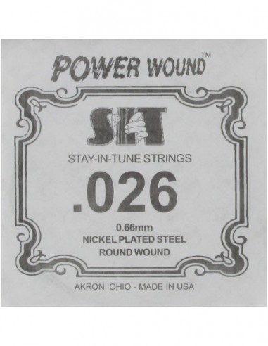 Cuerda Guitarra Eléctrica SIT .026PW