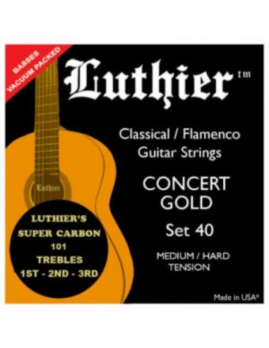 Juego Cuerdas Luthier 40 Super Carbon...