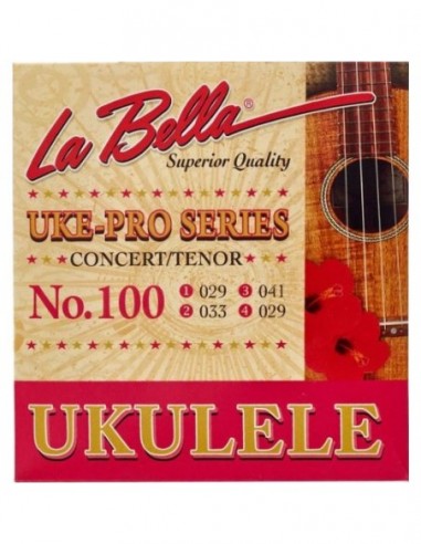 Juego La Bella Ukelele Concert/Tenor 100