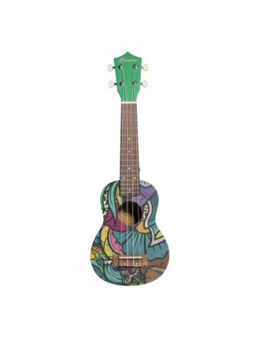 Ukelele Soprano Bamboo B1E-GJ Green...