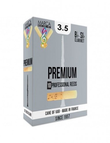 Caja 10 Cañas Clarinete Marca Premium 3½