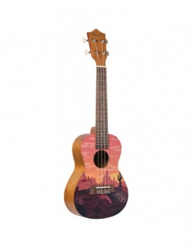 Ukelele Soprano Bamboo B1E-R66 Sunset